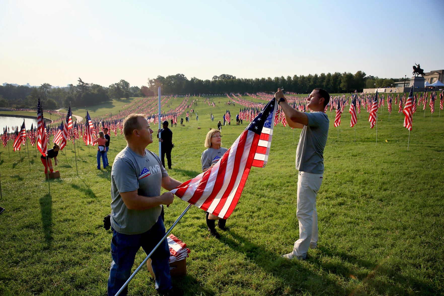 Flags of Valor comes down on Art Hill after 9/11 anniversary